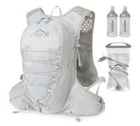 INOXTO running water bag vest backpack with1.5L water bladder hydration pack backpack suitable for running, cycling, mountain climbing, camping for men women (Gray 1.5L water bag, standard)