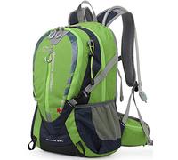 INOXTO Small Hiking Backpack with 2L Water Bladder and Rain Cover, 25L Hydration Backpack Hiking Daypack (Green)