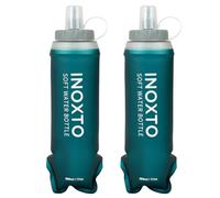 INOXTO Soft Flask,Collapsible Soft Water Bottles for Hydration Vests and Running Packs, Soft Flask Running Bottles for Hiking Cycling(250/500 ml) (2 PCS 500ML)