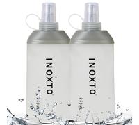INOXTO Soft Flask,Collapsible Soft Water Bottles for Hydration Vests and Running Packs, Soft Flask Running Bottles for Hiking Cycling(250/500 ml) (2 PCS SMALL)