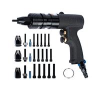 INPANOLS Air Rivet Nut Tool Kit, Pneumatic Rivnut Gun with 1/4'', 5/16'' & 3/8'' Mandrels