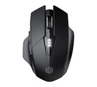 INPHIC Bluetooth Mouse, [Upgraded] Multi-Device Silent Rechargeable Bluetooth Wireless Mouse (Tri-Mode: BT 5.0/4.0+2.4G), 1600DPI Ergonomic Portable Mouse for Laptop PC Computer Mac, Black