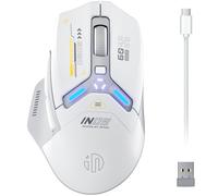 inphic IN9 Gaming Mouse Wireless, Real Tri-Mode 2.4G Wireless/Type-C Wired/Bluetooth Mouse, 10k DPl, Fully Programmable, RGB Lighting, Hyperspeed Rechargeable Wireless Mouse for Laptop PC