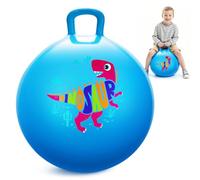 INPODAK 18inch Space Hoppers for Kids Age 3-8 Blue Dinosaur Hopper Ball