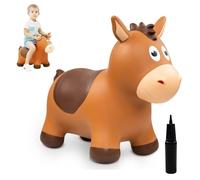 INPODAK Animal Hopper, Bouncy Horse, Jumping Horse for Kids, Toddler Animal Ride On Toy, Space Hopper Gifts for Boys Girls Indoors Outdoors,15L x 10W x 15.5H Inches