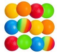 INPODAK Dodgeball for Kids, Playground Balls Set, 12 Pack of 8.5 Inches Kickball, Garden Games Rainbow Balls for Girls Boys, Sports Toy Ball for Backyard Lawn Family Party Beach