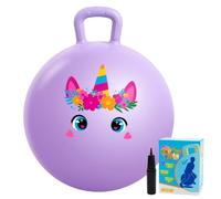 INPODAK Purple Unicorn Space Hopper 18inch Space Hoppers for Kids Age 3-8