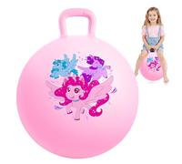 INPODAK Space Hopper,18inch Pink Unicorn Hopper Ball,45cm Bouncy Ball With Handpump,Spacehoppers for Kids Age 3 to 8,Indoor Outdoor Garden Yard Hopping Toys for Children