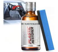 Inpumo Back to Black Trim Restorer, Car Plastic Restorer, Exterior and Interior Car Cleaning Kit, Restore Faded Plastic, Vinyl & Rubber, Resists Water, UV Rays, Dirt (50ml)