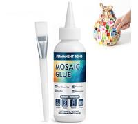 Inpumo Mosaic Glue, Transparent Adhesive for Mosaic Tiles Arts and Crafts, Waterproof & Quick-Drying Mosaic Glass Glue, Ideal for Ceramic, Stone & DIY Mosaic Grout Projects