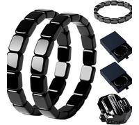 INPUS Hematite Bracelet Men, 2026 New Square Men's Magnetic Bracelet Hematite Bracelet - Inspired by Roman Generals & Viking Warriors,Restore Confidence & Your Edge,Gift for Dad,Husband,Boyfriend