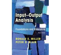 Input-Output Analysis: Foundations and Extensions – Cambridge University Press