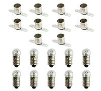 InputMakers - 10x e10 Bulb (3.8V 0.3A) with 10x e10 Bulb Holder. For Electric Circuit Kits for Children, Circuit Kits for Kids, Electric Circuits for Kids, Electric Circuit Kit, Circuits for Kids.