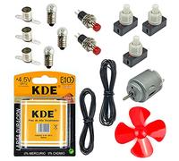 InputMakers Intermediate Electric Circuit Kit for Kids - Snap Circuits, Electronics Kit