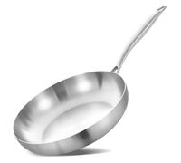 Inqibee 30 CM Tri-Ply Stainless Steel Frying Pan,Detachable Ergonomic Handle,Compatible with Induction Stove,Even Heating and Oven Safe