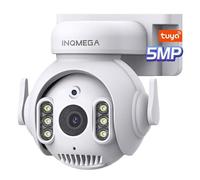 INQMEGA TUYA Smart Camera 5MP Home Surveillance Camera with 2.4G WiFi 2-Way Audio, Full Colour Night Vision, Waterproof, Motion Detection, Focus and Siren