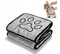 INQUIRLLY 2 PCS Microfibre Dog Towels, 55x25cm Dog Towels for Drying Dogs Super Absorbent Microfibre Dog Towel, Microfibres Noodle for Bath Time, Rainy Walks & Travel