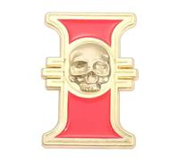 Inquisitorial Rosette Inquisitor Inquisition Skull Symbol Badge Fantasy War Game Icon 1.25" Enamel Pin Badge, 1.25 inches, enamel, enamel