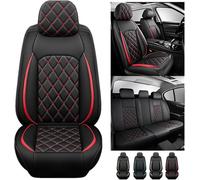 INRNT Car Seat Covers for Cadillac CT4 2020-2022,Waterproof Car Seat Cushion Breathable Wear-resistant Cushion All-inclusive,A/Full Set-A/black red
