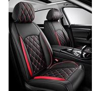 INRNT Car Seat Covers for Cadillac Escalade (7Seats) 2017-2018,Waterproof Car Seat Cushion Breathable Wear-resistant Cushion All-inclusive,A/Front Seats-A/black red