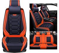 INRNT Car Seat Covers Full Set for Odyssey 2019-2022 front-row-has-armrest-boxes,Automotive Vehicle Cushion Covers Automotive Front and Rear Seat Covers,A/BlackOrange