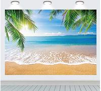INRUI Summer Tropical Beach Photography Backdrop 7x5FT