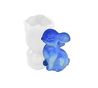 Ins Easter Rabbit Candle Mold DIY Aromath Gypsum Sit Up and Look Rabbit Mold