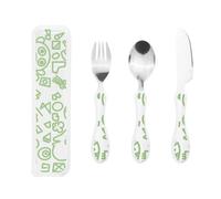 Ins Gourd-Handle Cutlery Set â€“ Elegant 3-Piece Knife, Fork & Spoon Trio with Premium Pp Plastic Handles & 430 Stainless Steel Heads â€“ Perfect for Christmas, Parties, Picnics & Gifting