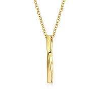 ins Harajuku South Korea cold wind spiral straight stainless steel necklace Mobius hip hop men and women wear pendant