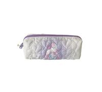 Ins Korean Cartoon Quilted Stationery Bag Desktop DIY Handbook Material Storage Bag Student Portable Pencil Bags