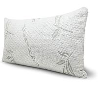 INSAFIANS 1 Pack Bamboo Memory Foam Pillow - Neck Shoulder Support Orthopaedic Firm Pillow Side & Back Sleepers Bed Pillows (PK 1)