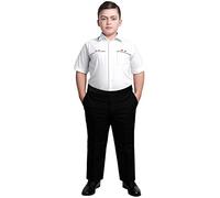 INSAFIANS Boys Full Elasticated Waist Pull Up Trousers Black Grey All Around Elastic Age 2 to 16 School Trousers (as8, Age, 2_Years, 3_Years, Slim, Black)