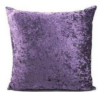 INSAFIANS Crushed Velvet Cushion Covers Luxury Plain Cushion Covers 18"x18", 24"x24", 30"x30" (18" x 18", Purple)