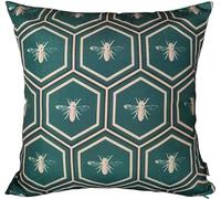 INSAFIANS Designer Waterproof Decorative Cushion Cover OutdoorIndoor Garden Cushion Covers 18x18/43x43cm (Bees, 18" x 18")