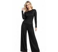 INSAFIANS Women’s Jersey co-ords sets Shiny Glitter 2 piece outfit long sleeve top wide leg Pants loungewear casual wear Tracksuit sets