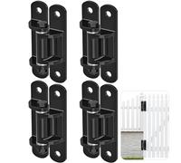 Insaga 17 cm Heavy-Duty Gate Hinges - Bolt-On Low-Profile Hinges for Fences and Driveway Gates, with Bearings & Rust-Proof E-Coating, Locking Screws and Anti-Sag Design, 4 Pack, 500 kg Capacity