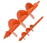 Insaga 2pcs Auger Drill Bit, 23x7.6cm & 31x10cm Bulb Planting Auger Post Hole Digger Extended Garden Soil Spiral Drill for Bedding/Seeding/Fence Mailbox Post, Suits 10mm Hex Drive Drill
