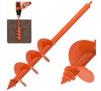 Insaga Auger Drill Bit for Planting, 4''x 24'' Drill Augers for Digging Holes, 3mm Thicker Blades Post Hole Digger for Gardens, Fences, Bulbs, Flowers and Plants, Fits 3/8" Hex Drive Drill