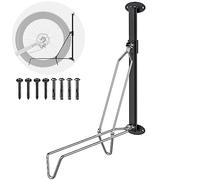 Insaga Bike Wall Mount, Foldable Bicycle Garage Storage Rack Vertical Space Saving Holder with Rear Tire Tray Indoor Outdoor Shed Storing up to 150lbs for MTB, eBike, Mountain or Road Bike, Sliding