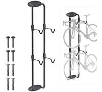 Insaga Bike Wall Mount for 2 Bikes, Garage Bicycle Storage Rack Indoor Cycling Horizontal Holder Hanger with Adjustable Hooks Space-Saving up to 120lbs for MTB, eBike, Mountain or Road Bike,140 x 25cm