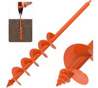 Insaga Garden Auger Drill Bit, 10x81cm Auger Post Hole Digger for Bulb Planting,Bedding/Seeding/Fence Mailbox Post, Suits 10mm Hex Drive Drill