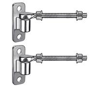 Insaga Gate Hinge M12, 2pcs Heavy Duty 16mm Hook to Bolt Pin Hook Hinge Hanger with Eye Hinge Plate Garden Gate Hinge Stainless Steel Metal Gate Hardware for Farm Gate/Wooden Fence/Driveway, 150mm