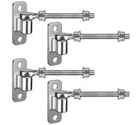 Insaga Gate Hinge M12, 4pcs Heavy Duty 16mm Hook to Bolt Pin Hook Hinge Hanger with Eye Hinge Plate Garden Gate Hinge Stainless Steel Metal Gate Hardware for Farm Gate/Wooden Fence/Driveway, 150mm