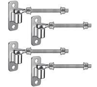 Insaga Gate Hinge M12, 4pcs Heavy Duty 16mm Hook to Bolt Pin Hook Hinge Hanger with Eye Hinge Plate Garden Gate Hinge Stainless Steel Metal Gate Hardware for Farm Gate/Wooden Fence/Driveway, 200mm