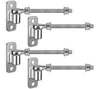 Insaga Gate Hinge M12, 4pcs Heavy Duty 16mm Hook to Bolt Pin Hook Hinge Hanger with Eye Hinge Plate Garden Gate Hinge Stainless Steel Metal Gate Hardware for Farm Gate/Wooden Fence/Driveway, 254mm
