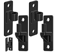 Insaga Heavy Duty Gate Hinges, 2Pack High Strength Steel with Electroplated Finish, 600LB Load Capacity, Thick 6mm Black Hinges for Farm Gates, Fences, Barns, Sheds & Outdoor Gates (4.9"x1.5")