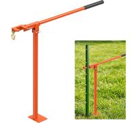 Insaga T Post Puller Heavy Duty - 36" Fence Post Puller Tool with Anti-Slip Handle, Carbon Steel Post Remover for T-Posts, Wood Stakes, Sign Posts & Tree Stumps - Foldable Design for Easy Storage