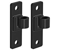 Insaga Wall Mount Gate Hinge Heavy Duty Wood Fence- 6mm Thick Steel with Anti-Scratch E-Coating -0.65" Hole Size - 4.9" x 1.5" for Wooden Gates, Fences, and Chain Link Gates, 2Pcs