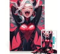 Insane Anime Girl 1000 Piece Jigsaw Puzzle for Teenagers Logic Fun High Def Print Home Enjoyable Ideal Decor (38x26cm)