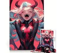 Insane Anime Girl Cute Jigsaw Puzzles for Adults1000 Piece Logic Fun Sharp Detail Playful Challenge Christmas Idea (38x52cm)